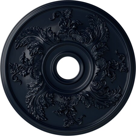 Ekena Millwork Acanthus Twist Medallion (Canopies up to 8 3/8"), 23 5/8"OD x 4 5/8"ID x 1 7/8"P, Midnight Dream CM23ACMDF
